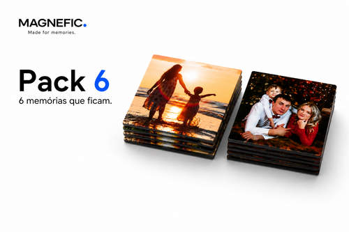 Fotoímanes personalizados premium MAGNEFIC Pack 6