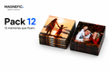 Fotoímanes personalizados premium MAGNEFIC Pack 12