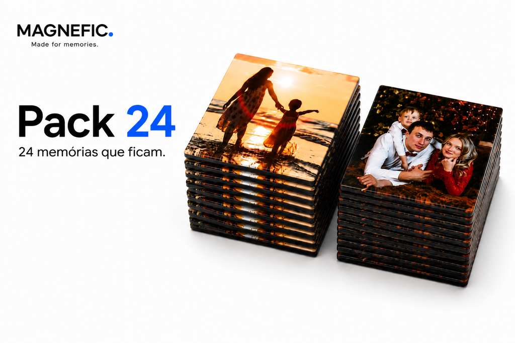 Fotoímanes personalizados premium MAGNEFIC Pack 24